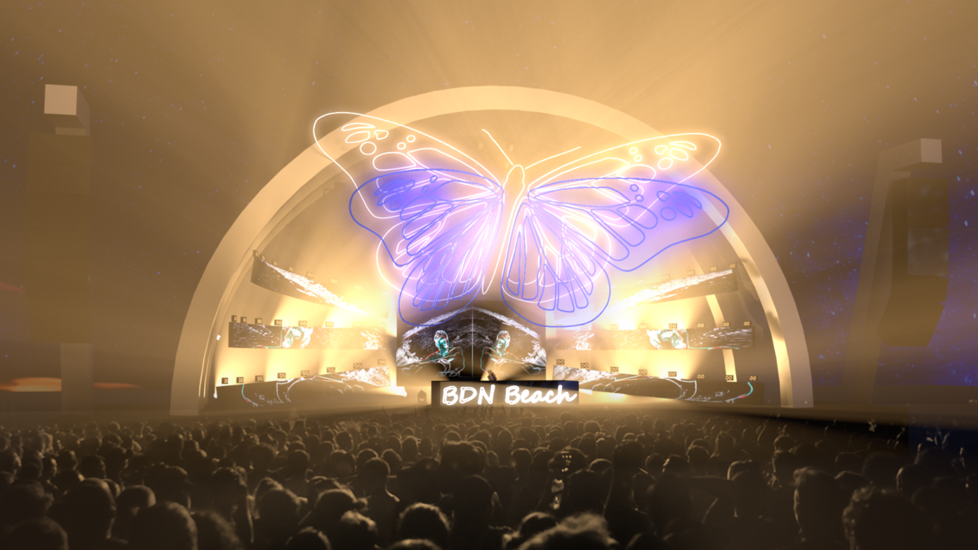 Butterfly Stage Big Back Light CTO